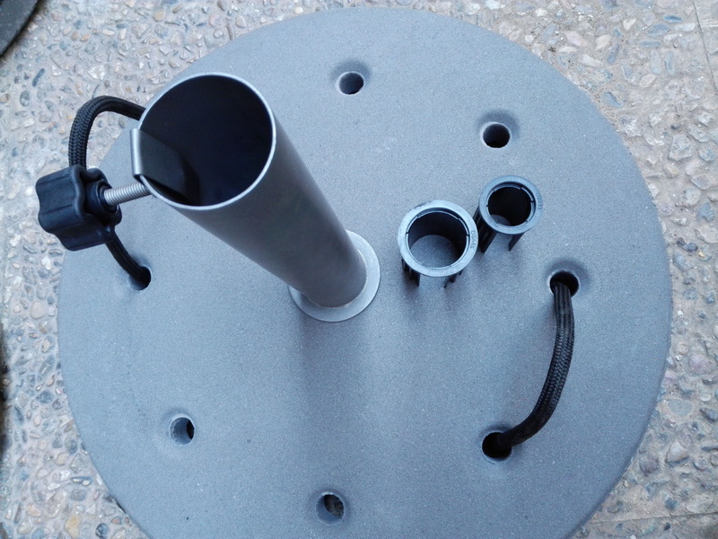 base sombrilla hormigon-plastico alt.39xØ3.2-4.5-5.5-60 (15eu.) 3u